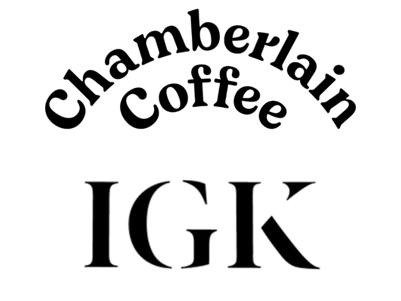 Chamberlain coffee and IGK Hair