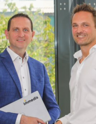 Terry Clune, founder of Immedis and CluneTech, with Richard Limpkin, co-founder and chief strategy officer of Immedis.