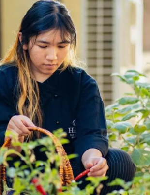 The Organic Garden showcases a vibrant array of homegrown vegetables and fruits