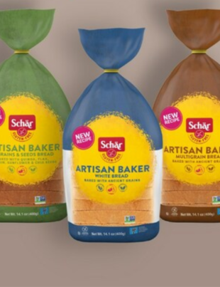 Dr. Schär USA introduces Artisan Baker White, Artisan Baker Multigrain, and Artisan Baker 10 Grains & Seeds Breads, now available in a soy-free formulation.