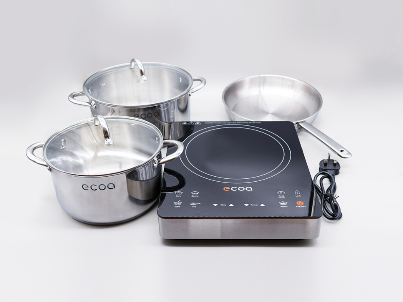 ECOA Induction Cooker with Full Cookware Bundle