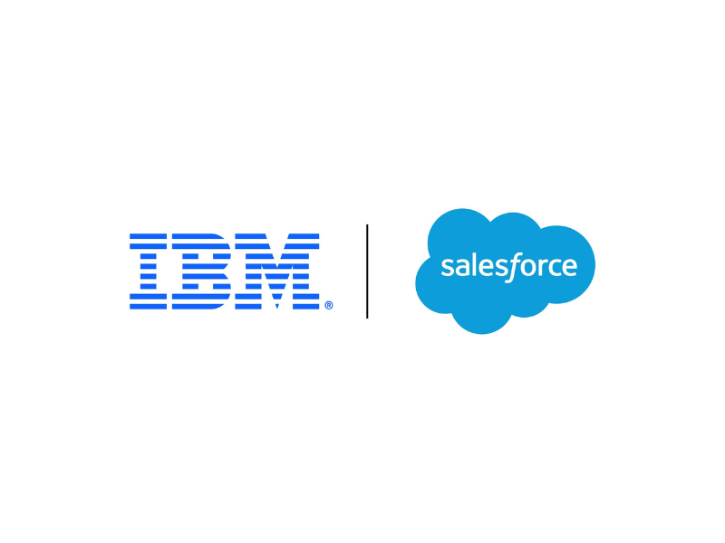 IBM and Salesforce logos