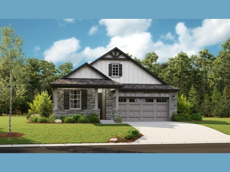 The Larimar is one of four Richmond American floor plans available at Seasons at Blanco Vista in San Marcos, Texas