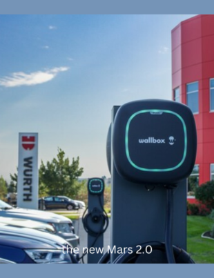 Wallbox EV Chargers, supplied and installed by WattLogic, at Würth Industrial US distribution center in Brooklyn Park, MN