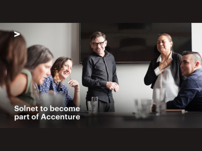 Accenture-has-agreed-to-acquire-Solnet, an IT services provider with deep technology consulting experience for New Zealand government and private organizations across multiple industries. (Photo: Business Wire)