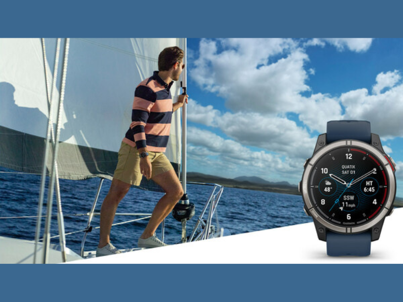 Garmin's newest smartwatch for mariners includes an AMOLED display, built-in LED flashlight and up to 16 days of battery life