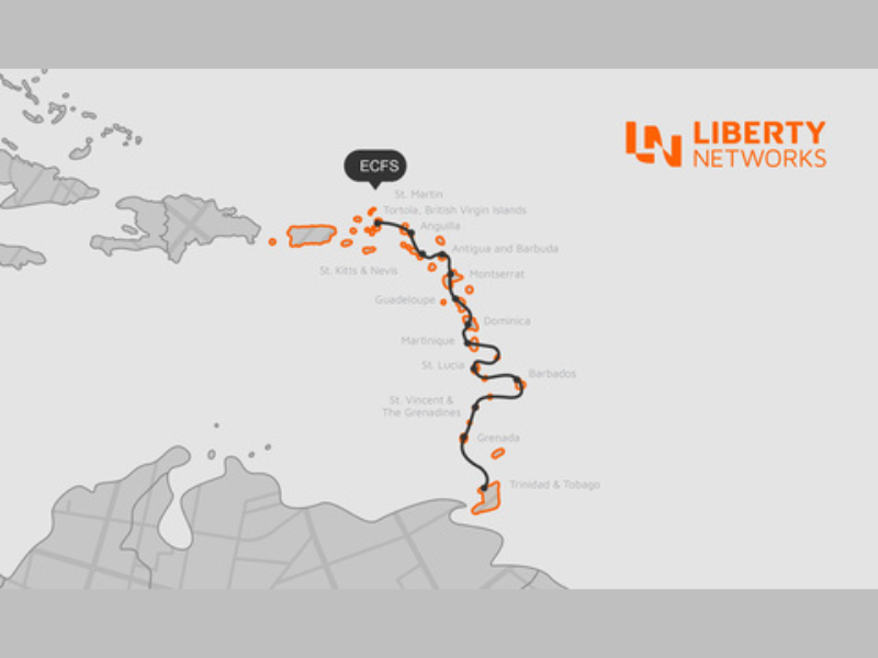 Liberty Networks, Eastern Caribbean Fiber System (ECFS) (Graphic: Business Wire)