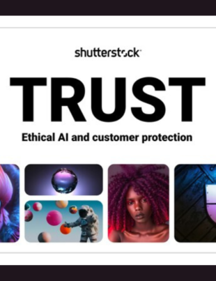 TRUST (Training, Royalties, Uplift, Safeguards and Transparency) reflects the core commitments that Shutterstock has actively upheld over the last two decades and continues as an industry leader in ethical AI.