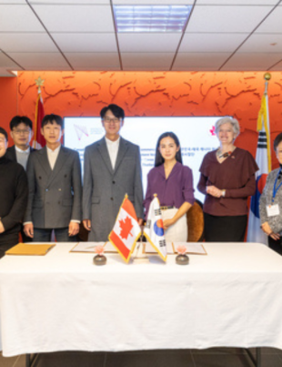 On December 1st, 2023, the Memorandum of Understanding (MOU) signing ceremony for Lydia AI's Korean partnerships was held at the Embassy of Canada to the Republic of Korea, in Seoul. (Photo: Business Wire)