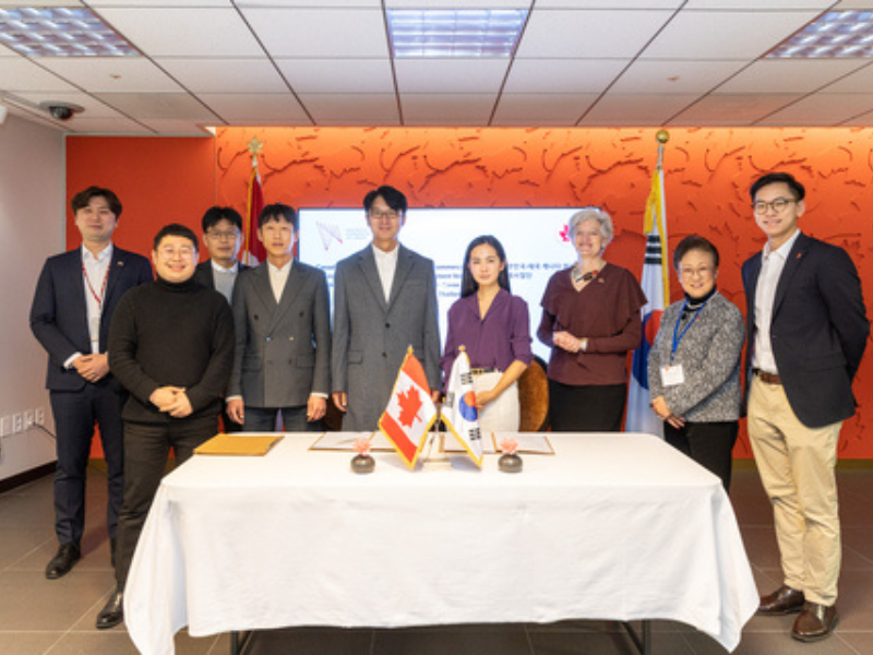 On December 1st, 2023, the Memorandum of Understanding (MOU) signing ceremony for Lydia AI's Korean partnerships was held at the Embassy of Canada to the Republic of Korea, in Seoul. (Photo: Business Wire)