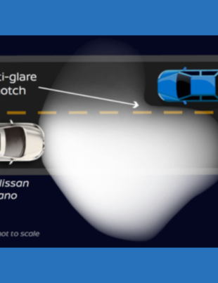 The increased illumination of LED (light-emitting diode) headlights creates a dilemma: It allows drivers to see more clearly ahead, but can cause additional glare for drivers in the oncoming lane. This has led to growing frustrations for nighttime drivers -- especially during the dark winter months. With more than 90% of accidents caused by human error, Nissan is enhancing headlight technology as part of its mission to protect people and help drivers avoid risky situations. (Graphic: Business Wire)