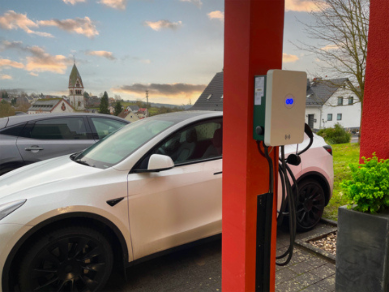 Available to the German market as a single and three-phase charger, the GO EV Charger offers flexible charging and easy management, tailored to accommodate each homeowner’s unique use case. (Photo: Business Wire)