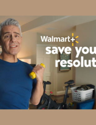 Walmart+ is teaming up with Andy Cohen to “Save Your Resolutions” and help customers resolve (or even re-resolve) to *not* drop the ball on their 2024 goal. (Photo: Business Wire)