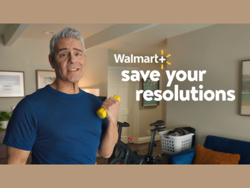 Walmart+ is teaming up with Andy Cohen to “Save Your Resolutions” and help customers resolve (or even re-resolve) to *not* drop the ball on their 2024 goal. (Photo: Business Wire)