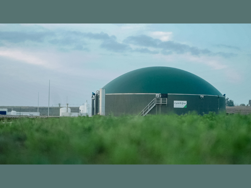 Adding Biogasclean's biological methanation systems to existing biomethane plants can capture biogenic CO₂, increase green gas production by ~70%, and complete the biomethane carbon loop (PRNewsfoto/CycleØ Group Limited)