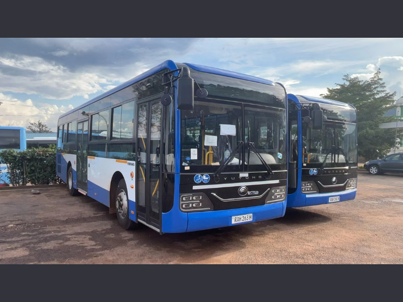 The latest delivery of Allison-equipped city buses arrives in the capital of Rwanda, Kigali, where Yutong buses with Allison Torqmatic® Series automatic transmissions have been in operation since 2014. (Photo: Business Wire)