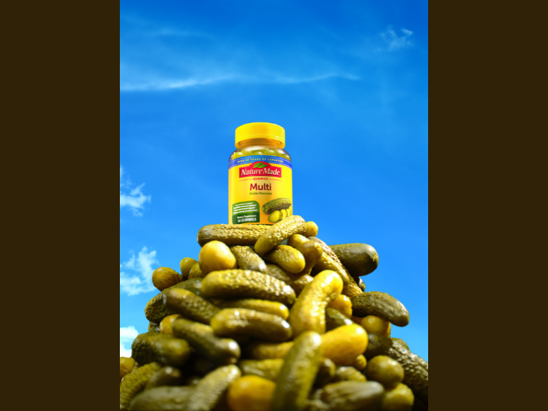 Nature Made® Serves Up Pickle-Flavored Multivitamin Gummies to Make a Huge Dill of its Favorite Pastime: Pickleball (Photo: Business Wire)