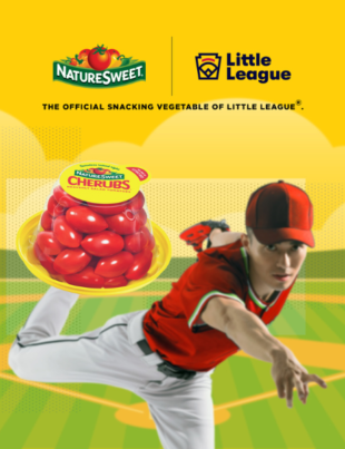 NatureSweet teams up with Little League to become "The Official Snacking Vegetable of Little League Baseball and Softball" (Graphic: Business Wire)