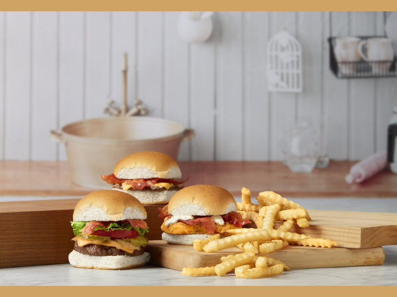 The $5 Bacon Bundle ($6 in Arizona) comes with a choice of two Bacon Sliders — choose from the Bacon Cheese Slider, the 1921 Bacon Cheese Slider or the new Chicken Bacon Ranch Slider — and a small order of fries.