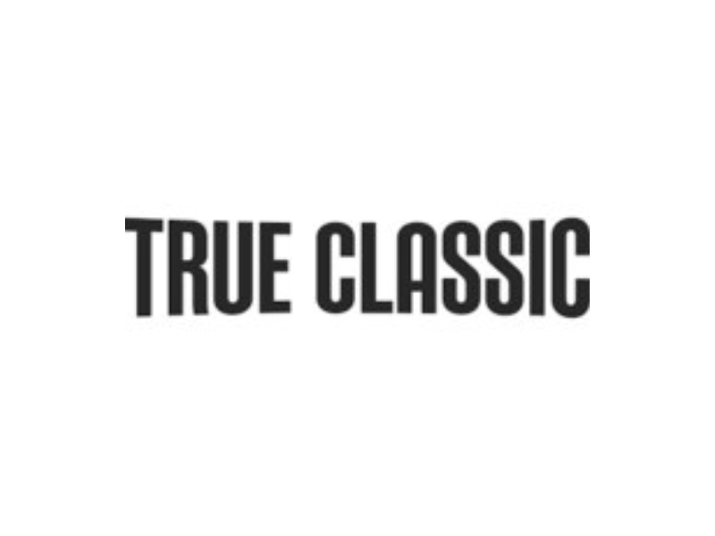 Logo taken from PRNews provided by True Classic