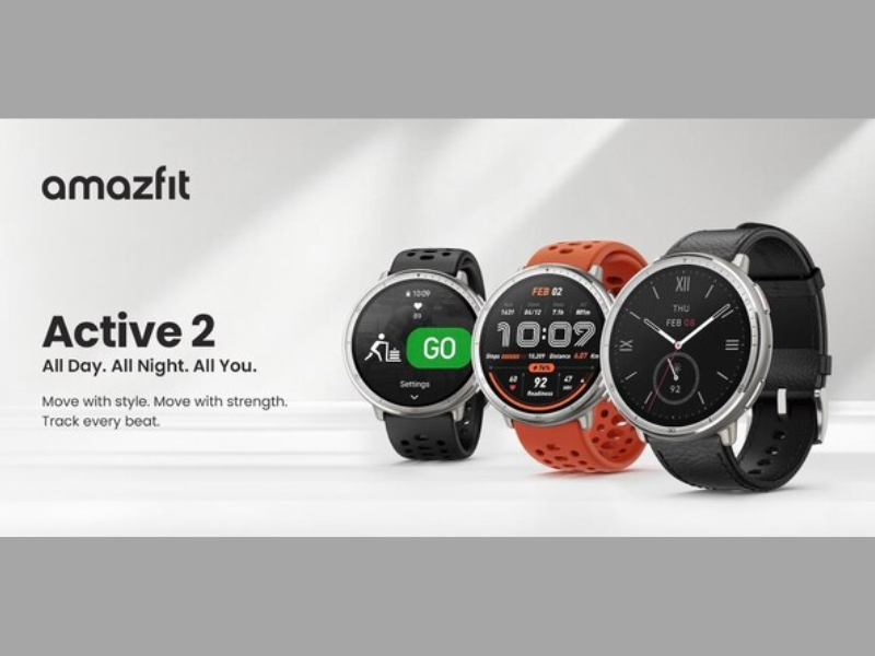 Amazfit Active 2 All day all night Image: taken from PR Newswire