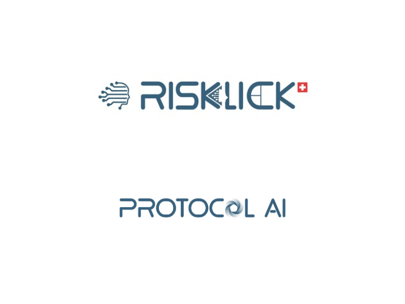 Logo Risklick taken from PR News wire and Protocol from website