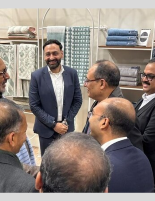 India’s Minister of Textiles, Shri Giriraj Singh, visits Trident’s pavilion at Heimtextil 2025 (Photo: PR Newswire)