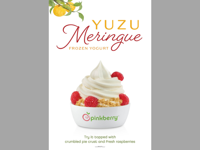 Yuzu Meringue Frozen Yogurt Available Now at Pinkberry