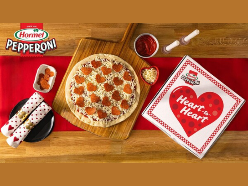 HORMEL Pepperoni Valentine's Day with Limited Edition Heart-To-Heart Pizza Kits