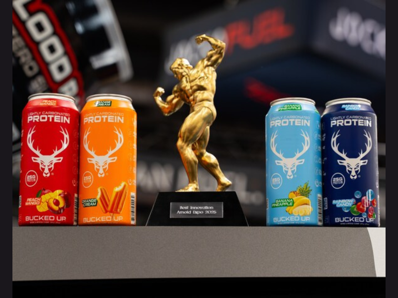 Bucked Up announces Lightly Carbonated Protein Drinks in Four Flavors