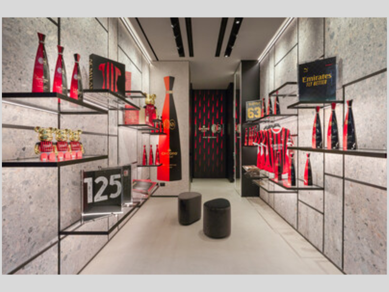 Cincoro Tequila X AC Milan Limited-Edition Bottle launched at the AC Milan Flagship Store (Image: PR Newswire)