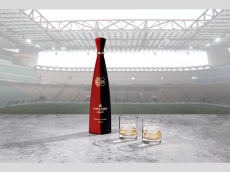 Cincoro Tequila and AC Milan Unveil Exclusive Limited-Edition Bottle to Celebrate Club's 125th Anniversary (Image: PR Newswire)