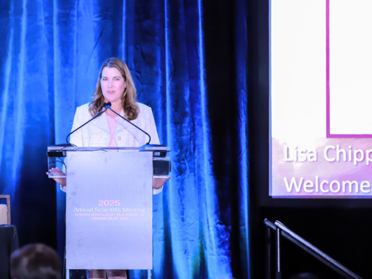 Dr. Chipps speaking at the AACS Annual Scientific Meeting 2025. (Image courtesy: PRNewswire)