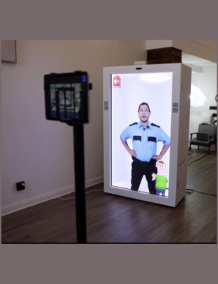 Hologram of officer called telepresence (Image Courtesy: pr newswire)