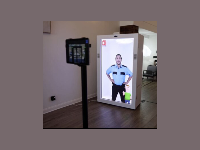 Hologram of officer called telepresence (Image Courtesy: pr newswire)