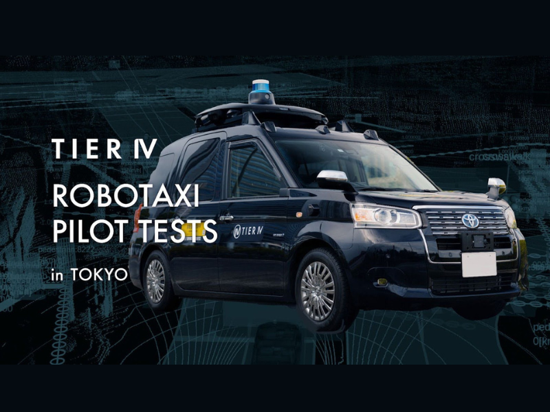 robotaxi pilot tests in Tokyo (Image taken from TIER IV )