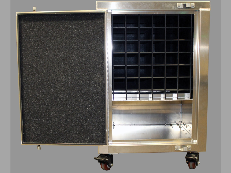 Americase Lithium-ion Battery Storage Cabinet-Designed to help businesses that handle large quantities of lithium-ion batteries, the exceeds all IFC24 storage standards and eliminates the need for a separate dangerous goods fire-rated room, driving significant time and cost savings (Photo Courtesy: PRNewswire)