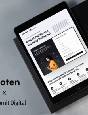 Gooten x Kornit Digital Sign up page (Image Courtesy: PRNewswire)