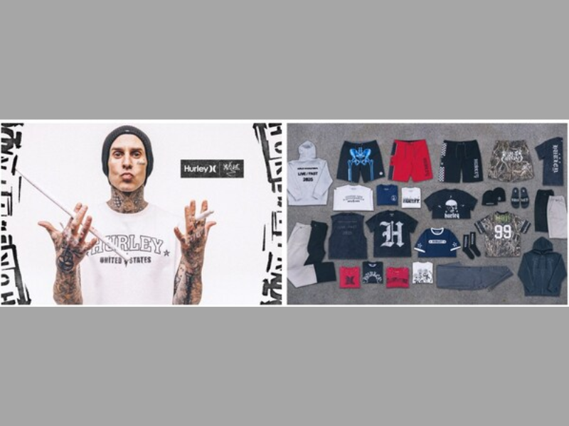HURLEY UNVEILS FIRST-EVER GLOBAL BRAND AMBASSADOR CAMPAIGN FEATURING TRAVIS BARKER (Image Courtesy: PRNewswire)