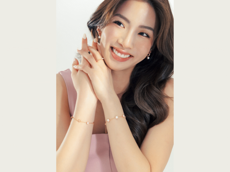 Miki Rai showcases a look from her new collaboration with Mondays Made (Image Courtesy: PRNewswire)
