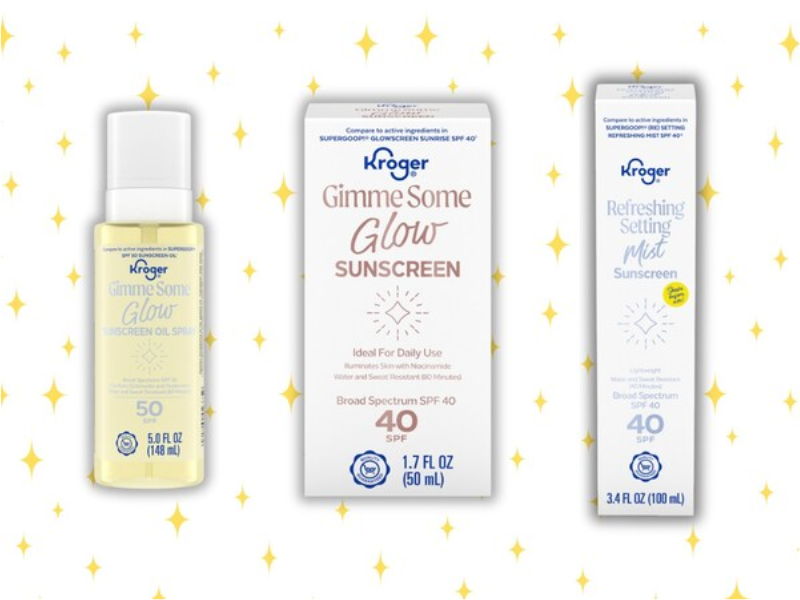 Compare Kroger’s customer favorite sunscreen products to top skincare brands to get luxe for less (Image Courtesy: PRNewswire)