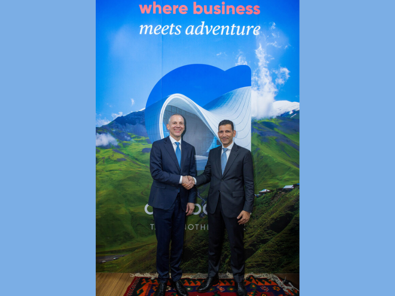 From left to right: Florian Sengstschmid, CEO of the Azerbaijan Tourism Board and Mamoun Hmidan, Chief Business Officer at Wego (Photo Courtesy: PRNewswire)