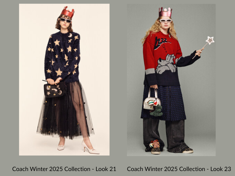 Coach Winter 2025 Collection - Look 21 and Look 23 (Image Courtesy: PRNewswire)