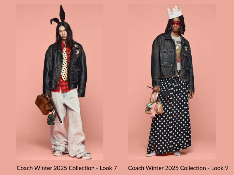 Coach Winter 2025 Collection - Look 7 and Look 9 (Image COurtesy: PRNewswire)