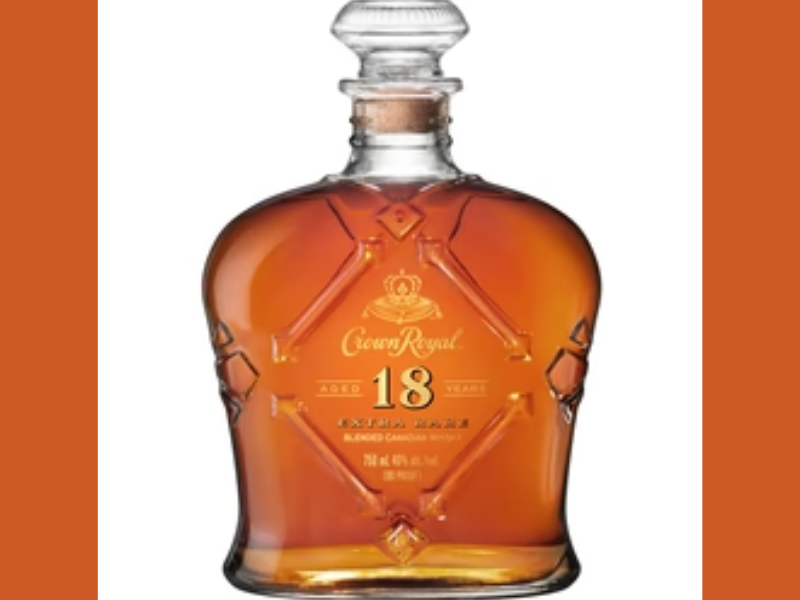 Crown Royal Aged 18 Years Extra Rare Blended Canadian Whisky (Image Courtesy: Arkay Beverages Official website)