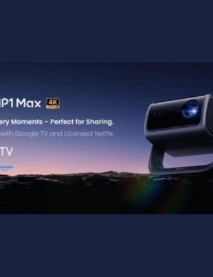 Dangbei MP1 Max - 4K Home Projector with Google TV and Licensed Netflix (Image Courtesy: PRNewswire)