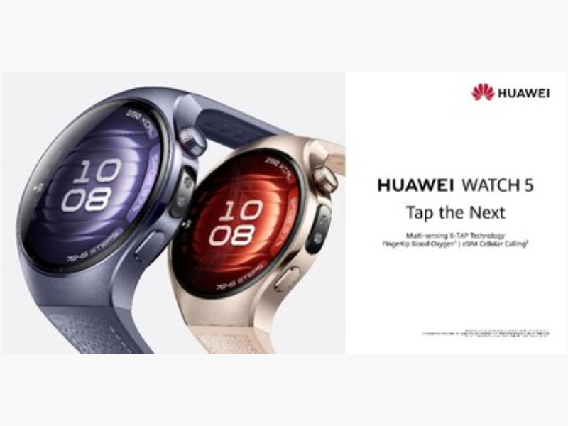 HUAWEI WATCH 5 (Image Courtesy: PRNewswire)