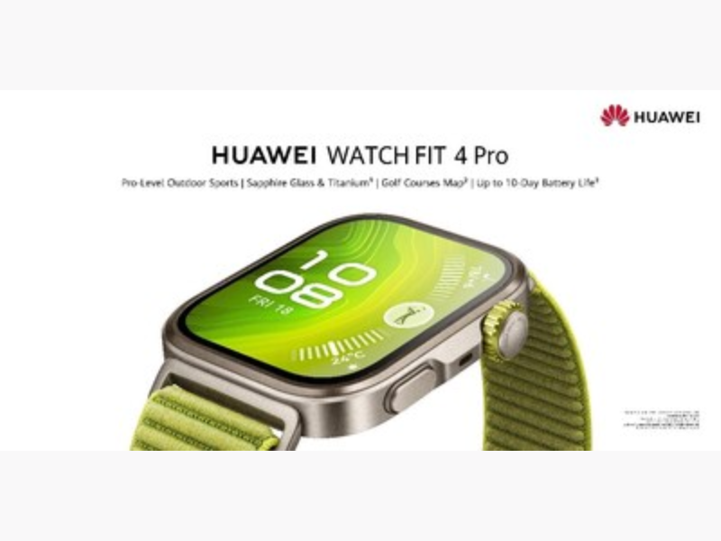 HUAWEI WATCH FIT 4 Pro (Image Courtesy: PRNewswire) 