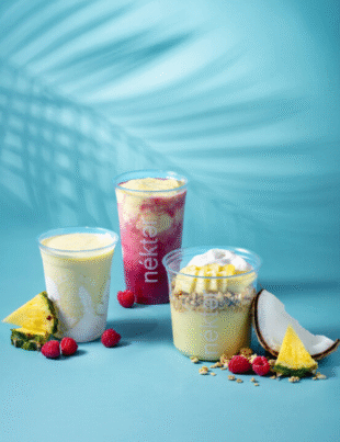 Nékter Juice Bar's new Pineapple Whip Collection celebrates bold flavors and features three limited-time offerings (Image Courtesy: PRNewswire)