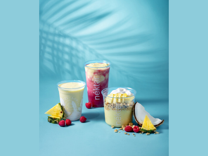 Nékter Juice Bar's new Pineapple Whip Collection celebrates bold flavors and features three limited-time offerings (Image Courtesy: PRNewswire)